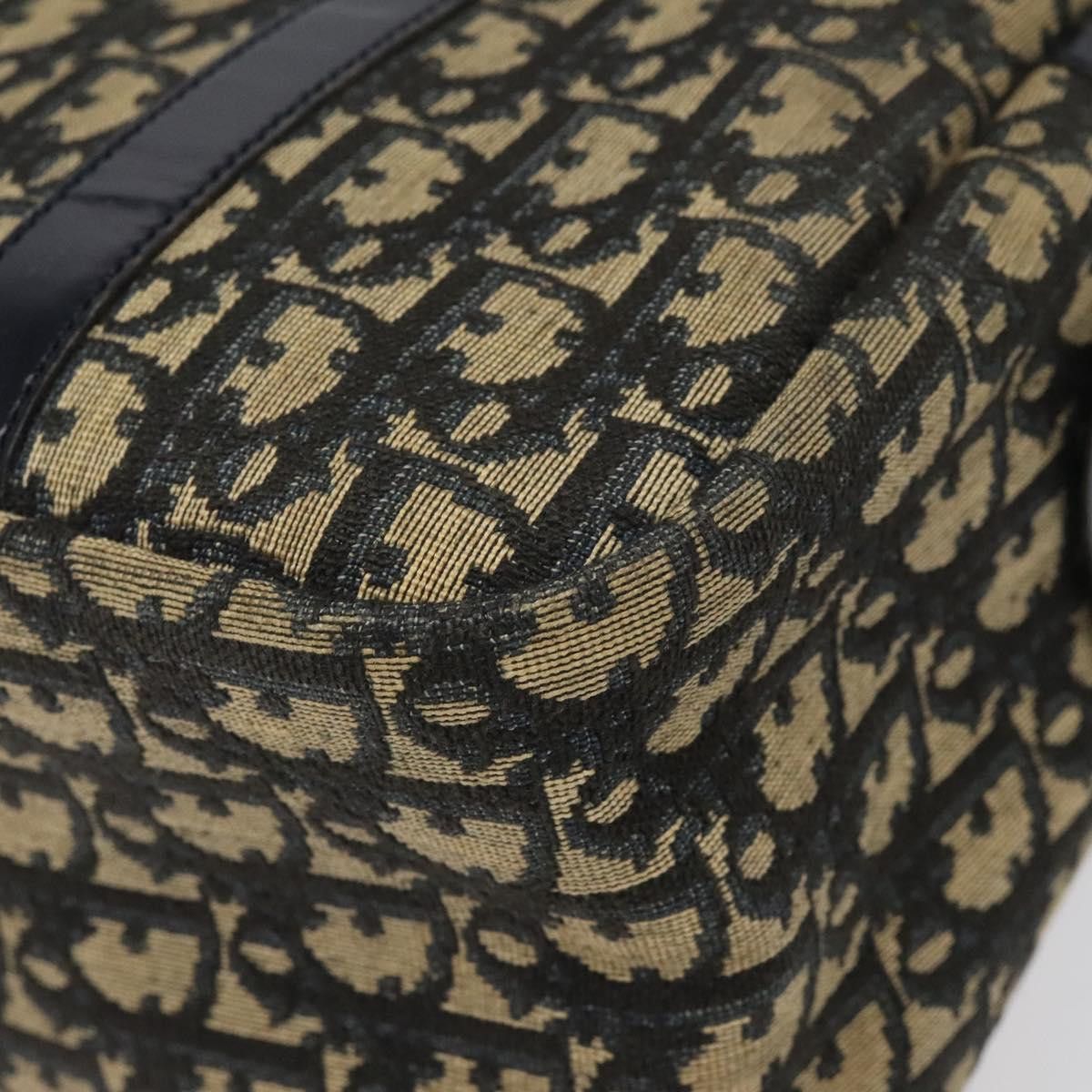 Dior Trotter Navy Canvas Handbag (Pre-Owned) Size ONE SIZE - 9 Thumbnail