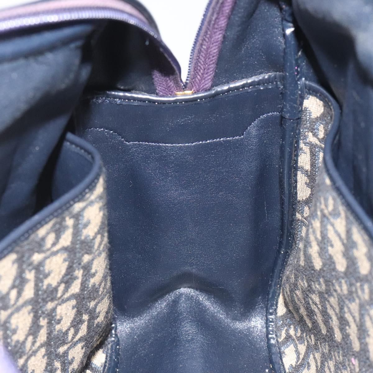 Dior Trotter Navy Canvas Handbag (Pre-Owned) Size ONE SIZE - 20 Thumbnail