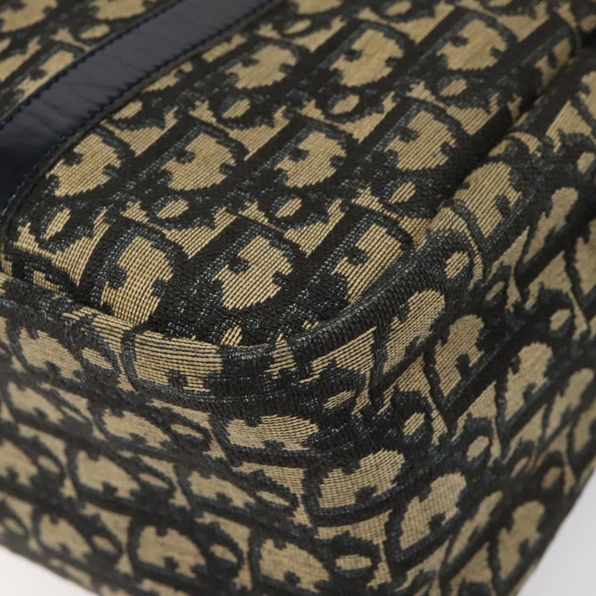 Dior Trotter Navy Canvas Handbag (Pre-Owned) Size ONE SIZE - 6 Thumbnail