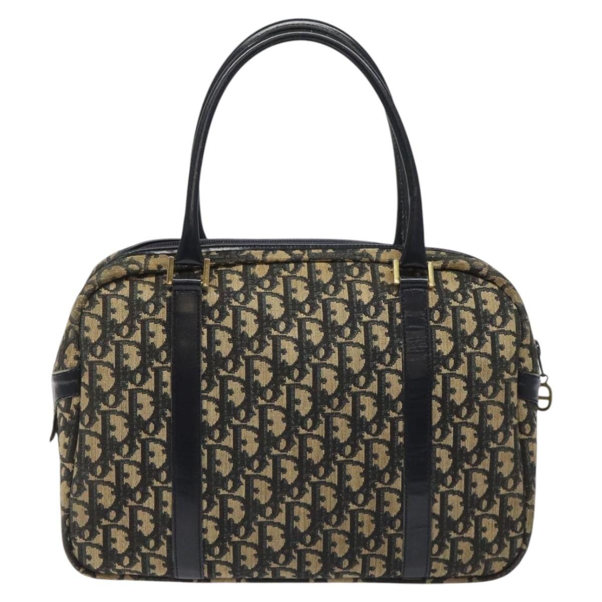 Dior Trotter Navy Canvas Handbag (Pre-Owned) Size ONE SIZE - 2 Thumbnail