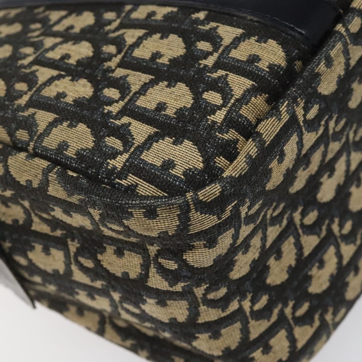 Dior Trotter Navy Canvas Handbag (Pre-Owned) Size ONE SIZE - 7 Thumbnail