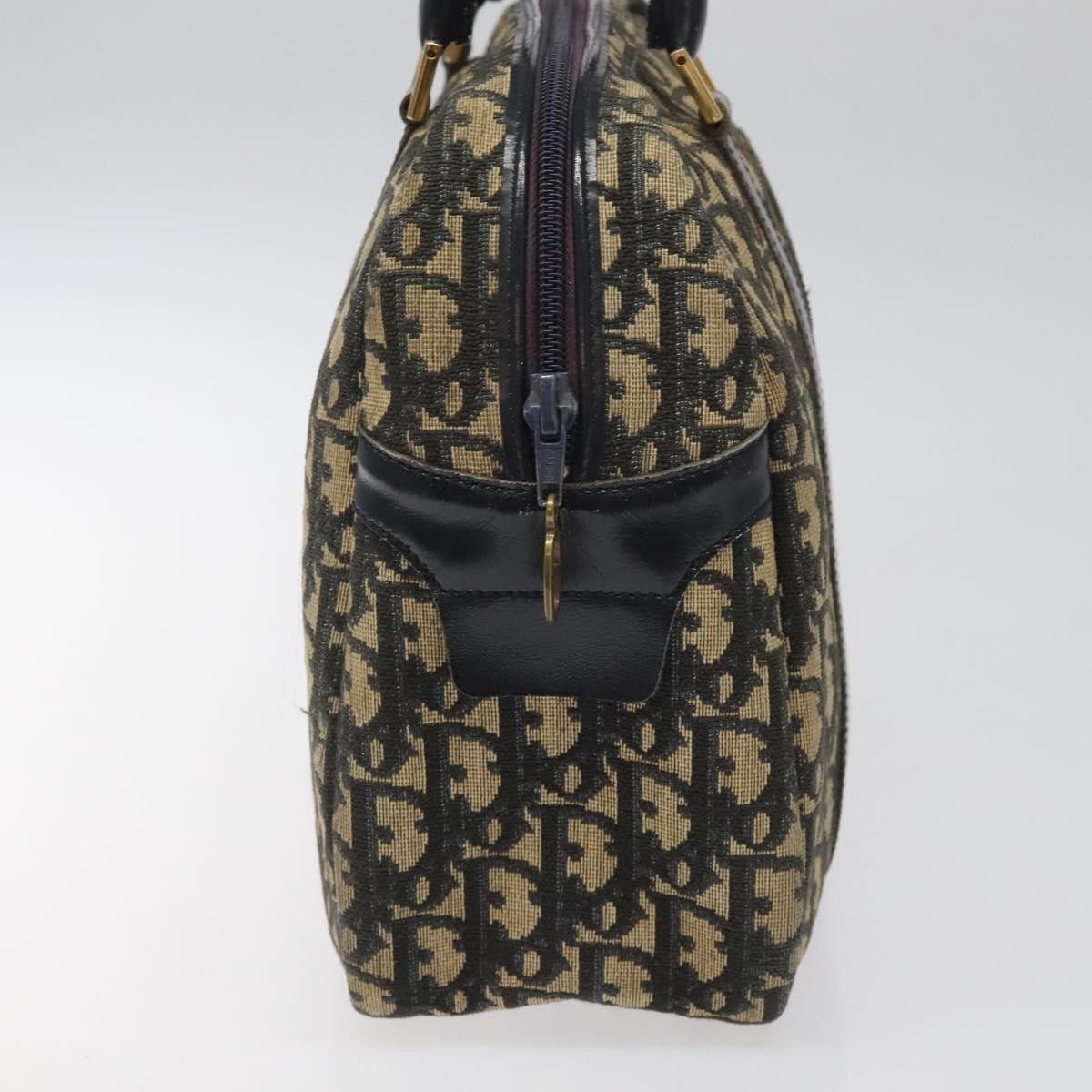 Dior Trotter Navy Canvas Handbag (Pre-Owned) Size ONE SIZE - 3 Thumbnail
