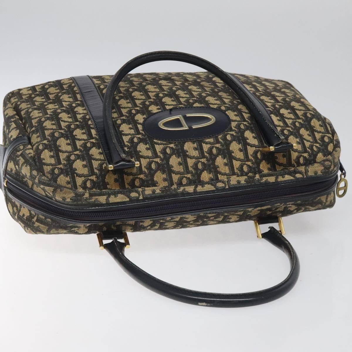 Dior Trotter Navy Canvas Handbag (Pre-Owned) Size ONE SIZE - 16 Thumbnail