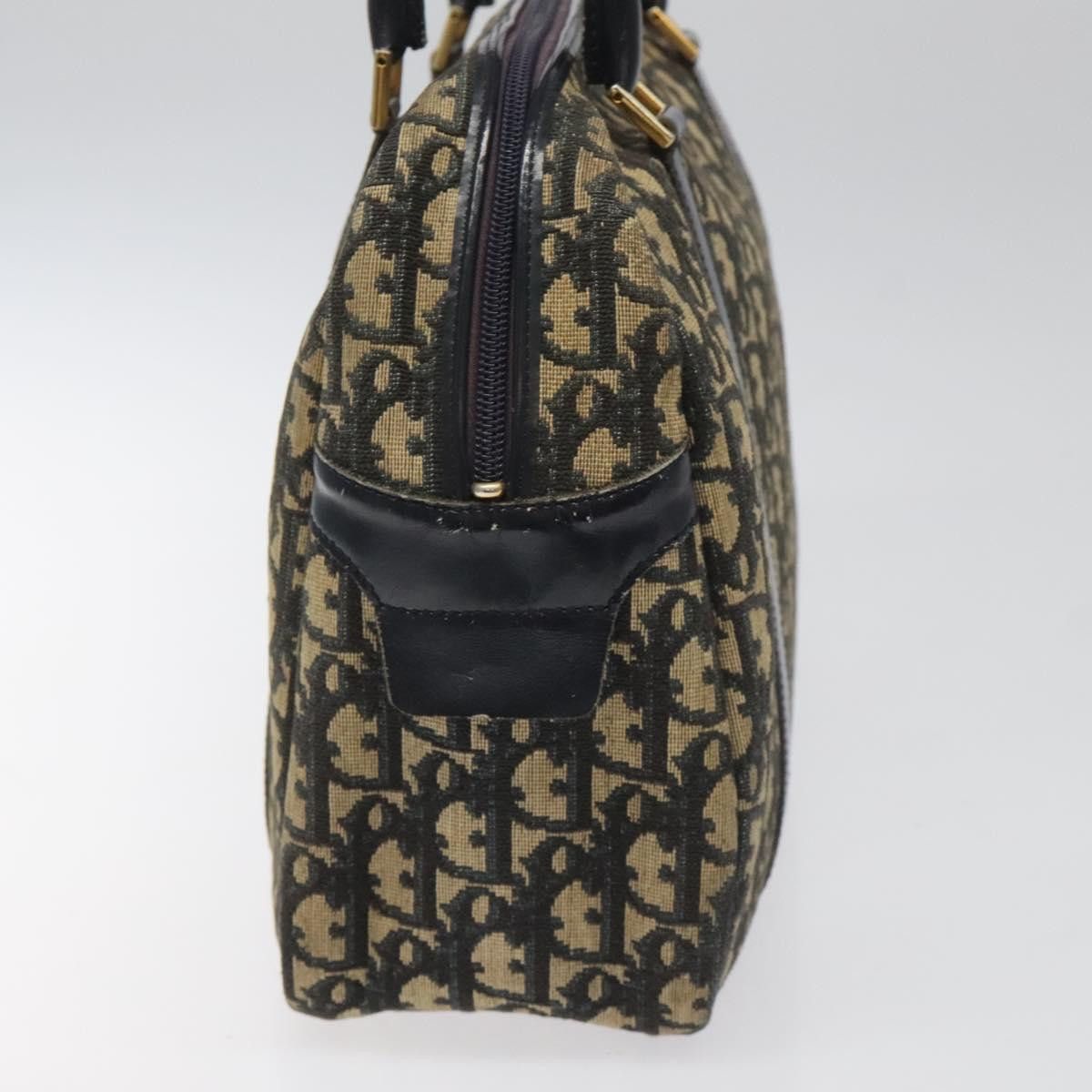 Dior Trotter Navy Canvas Handbag (Pre-Owned) Size ONE SIZE - 4 Thumbnail