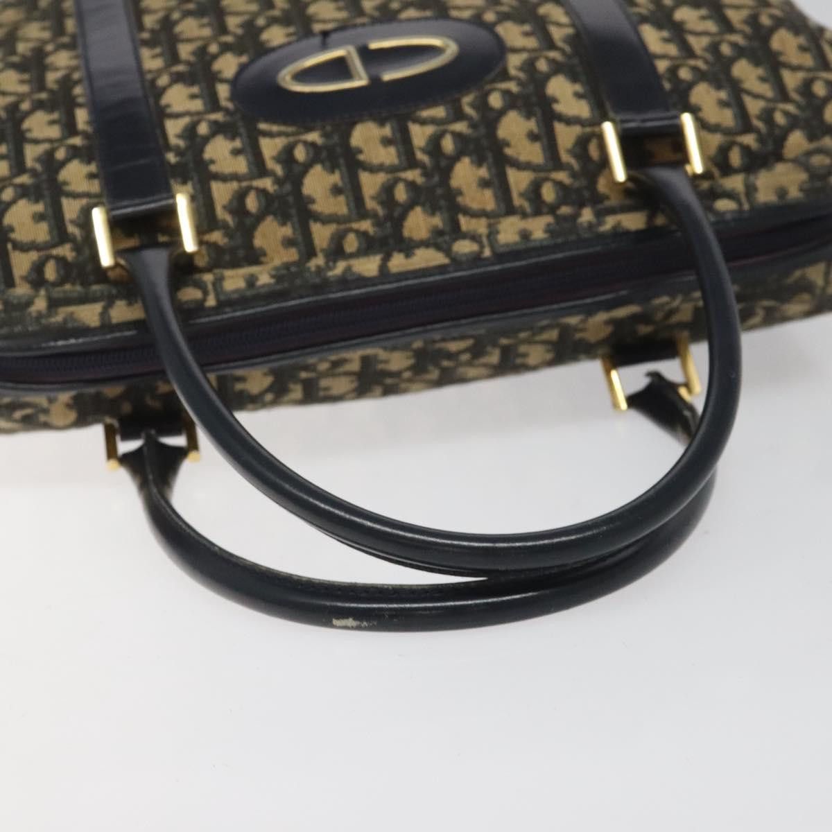 Dior Trotter Navy Canvas Handbag (Pre-Owned) Size ONE SIZE - 5 Thumbnail