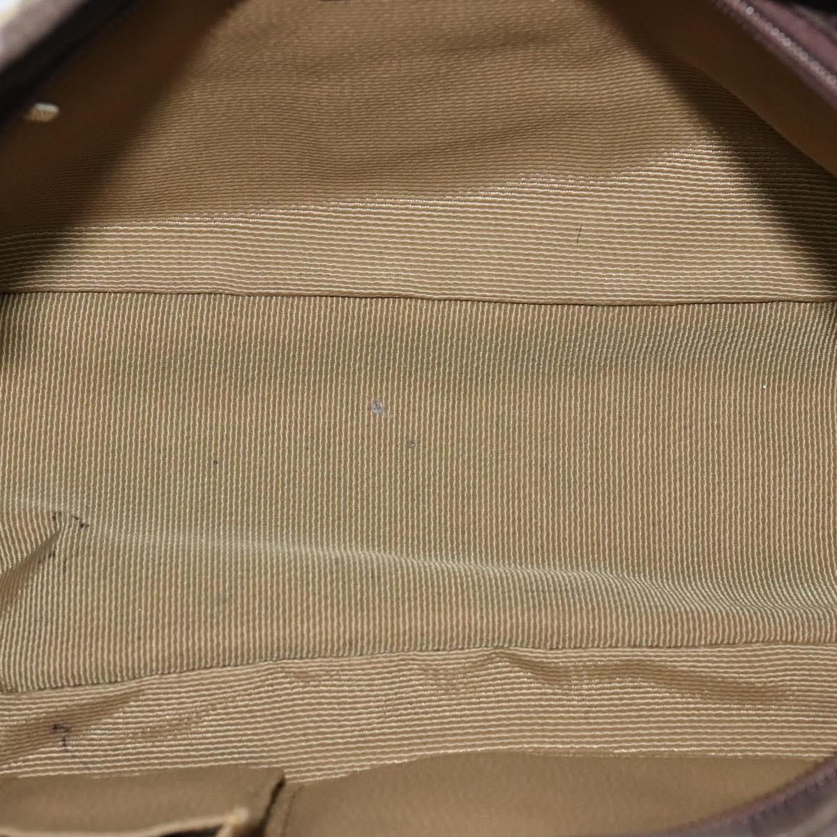 Salvatore Ferragamo Gancini Beige Canvas Shoulder Bag (Pre-Owned) Size ONE SIZE - 16 Thumbnail