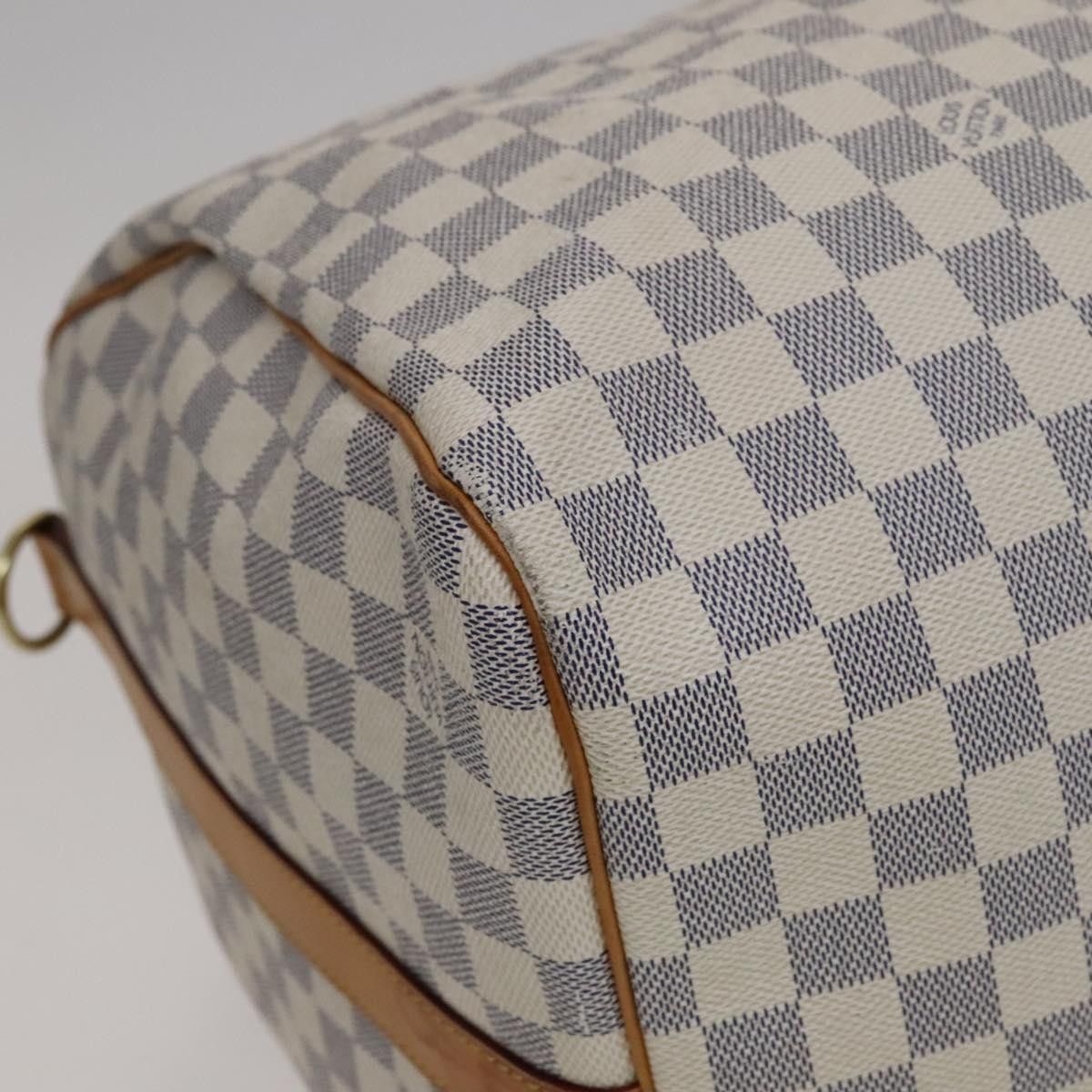 Louis Vuitton Keepall Bandouliere 55 White Canvas Travel Bag (Pre-Owned) Size ONE SIZE - 8 Thumbnail