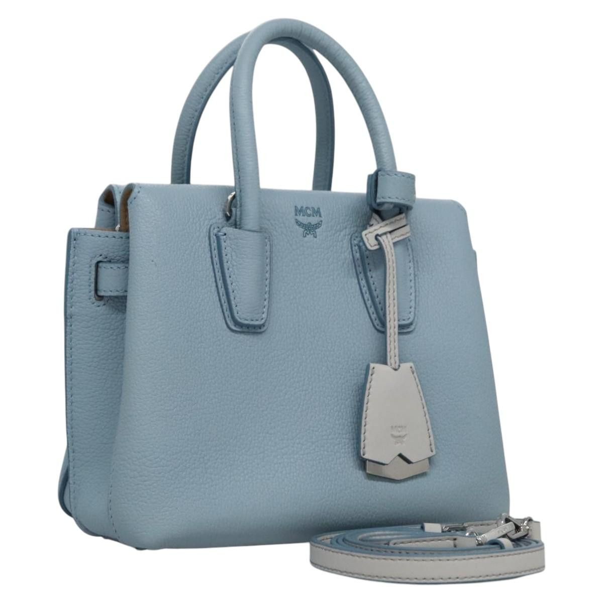 MCM Milla Blue Leather Handbag (Pre-Owned) Size ONE SIZE - 15 Thumbnail