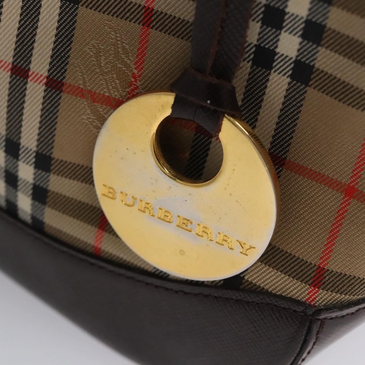 Burberry Nova Check Beige Canvas Handbag (Pre-Owned) Size ONE SIZE - 18 Thumbnail