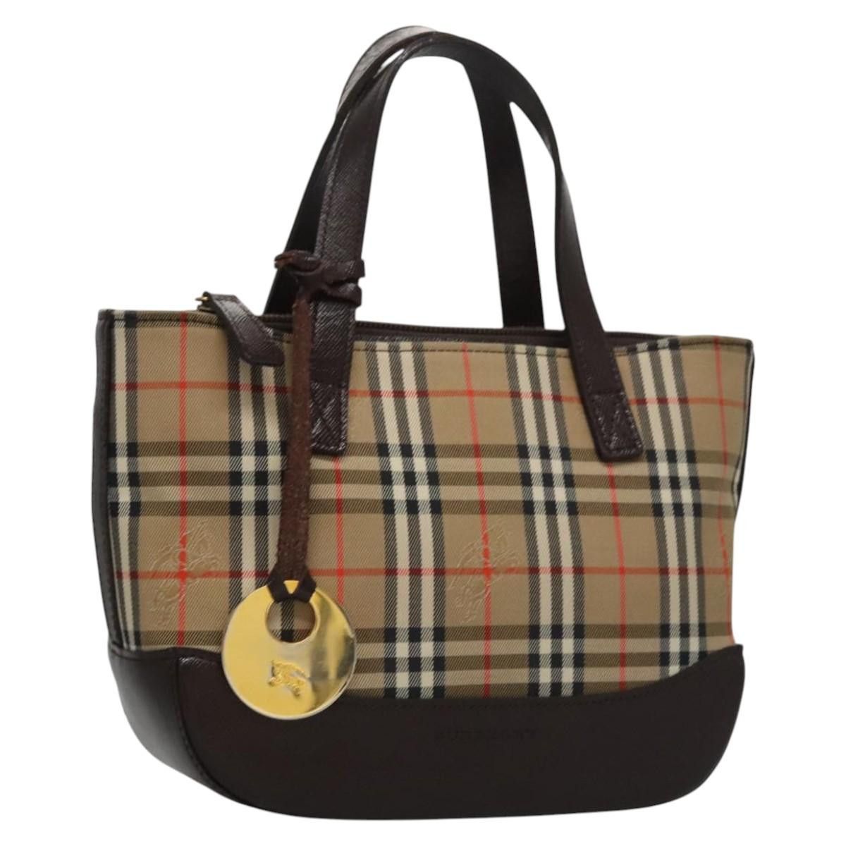 Burberry Nova Check Beige Canvas Handbag (Pre-Owned) Size ONE SIZE - 15 Thumbnail