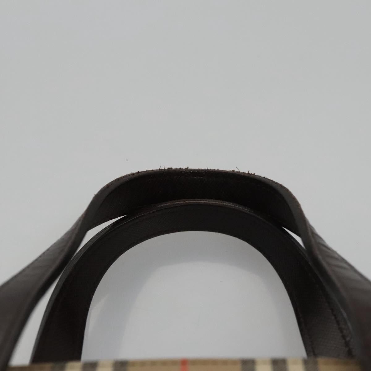 Burberry Nova Check Beige Canvas Handbag (Pre-Owned) Size ONE SIZE - 6 Thumbnail