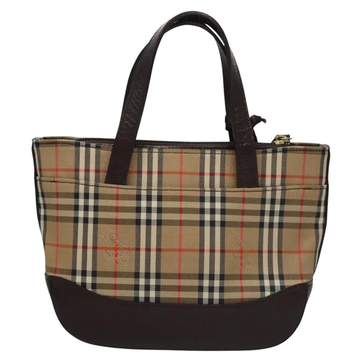 Burberry Nova Check Beige Canvas Handbag (Pre-Owned) Size ONE SIZE - 2 Thumbnail