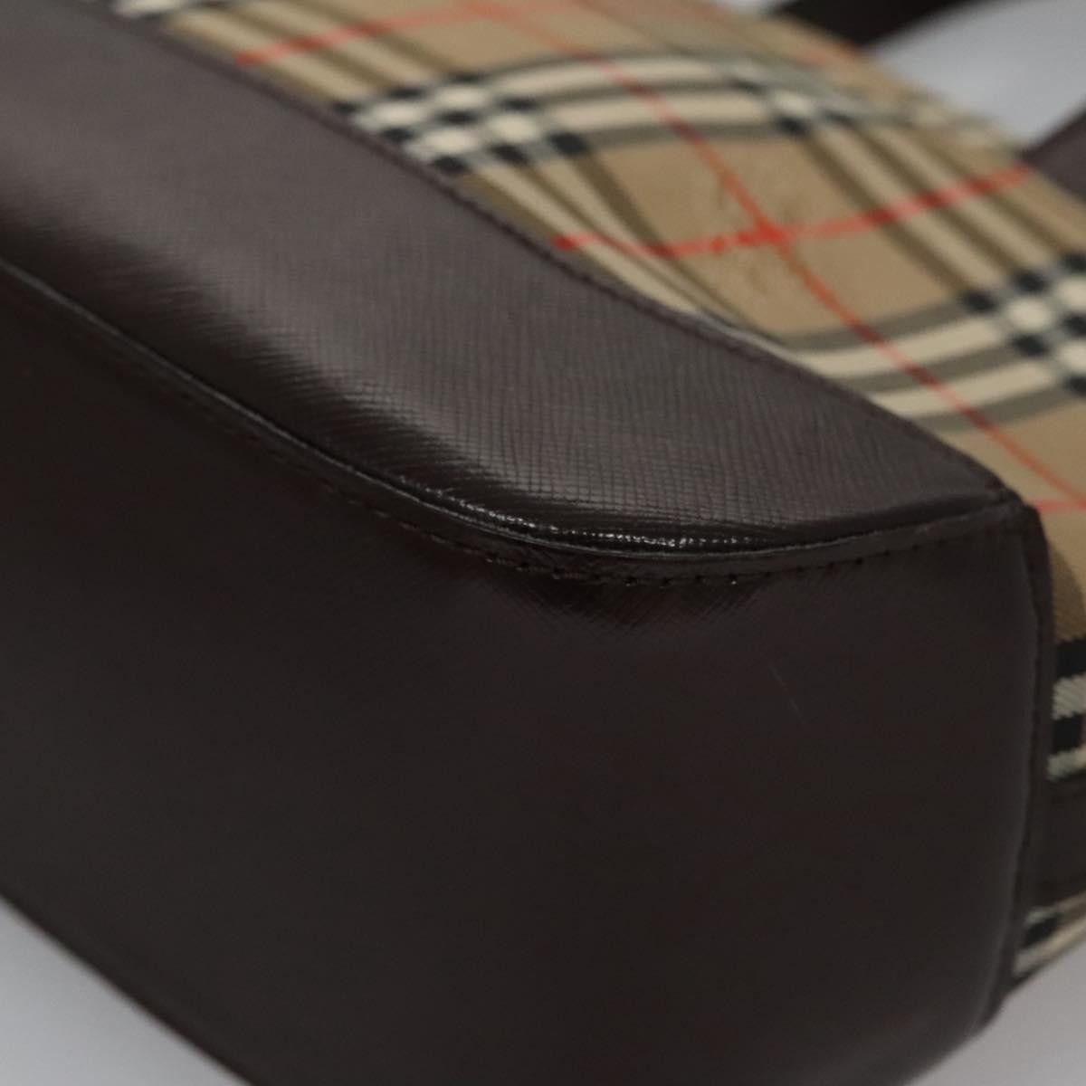 Burberry Nova Check Beige Canvas Handbag (Pre-Owned) Size ONE SIZE - 8 Thumbnail