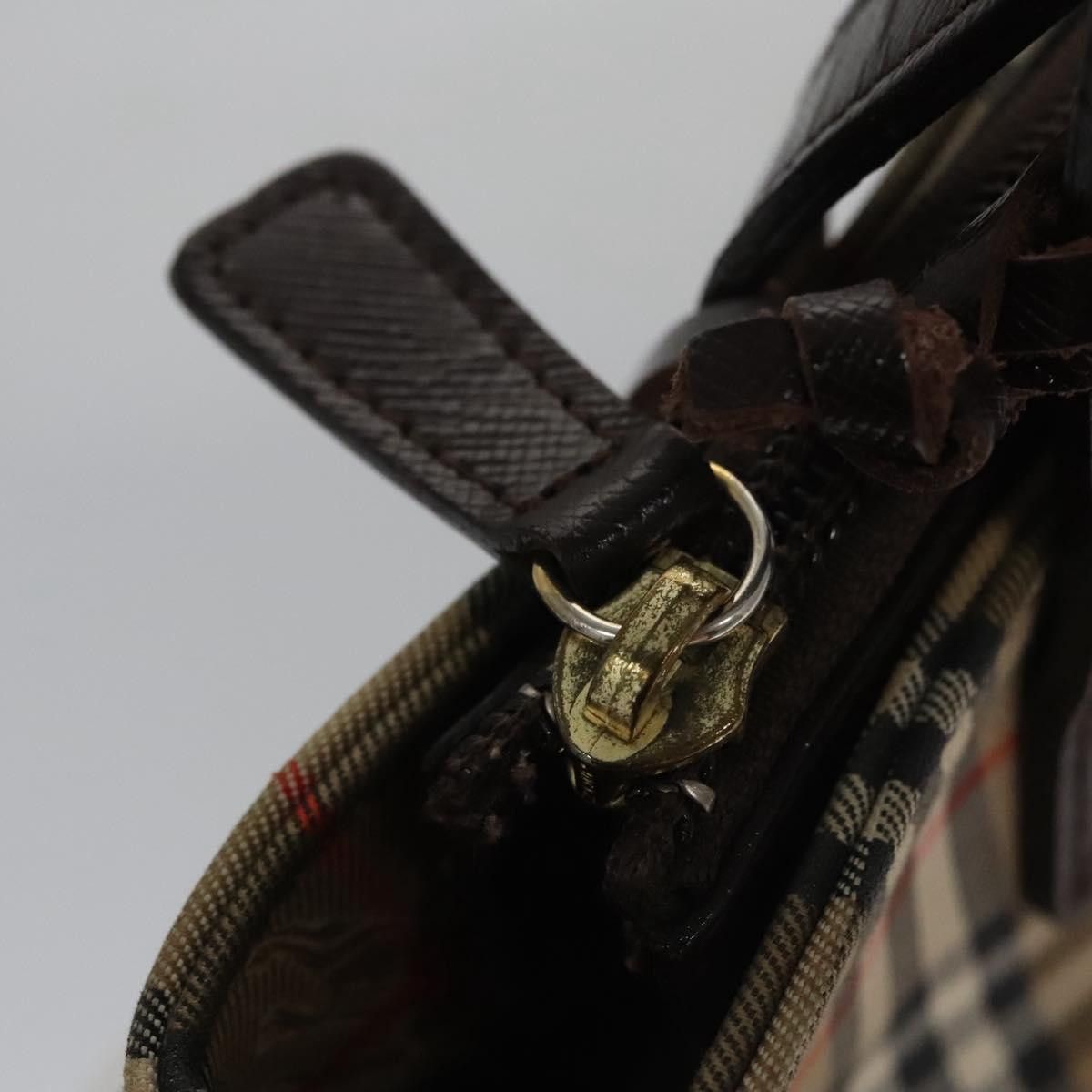 Burberry Nova Check Beige Canvas Handbag (Pre-Owned) Size ONE SIZE - 11 Thumbnail