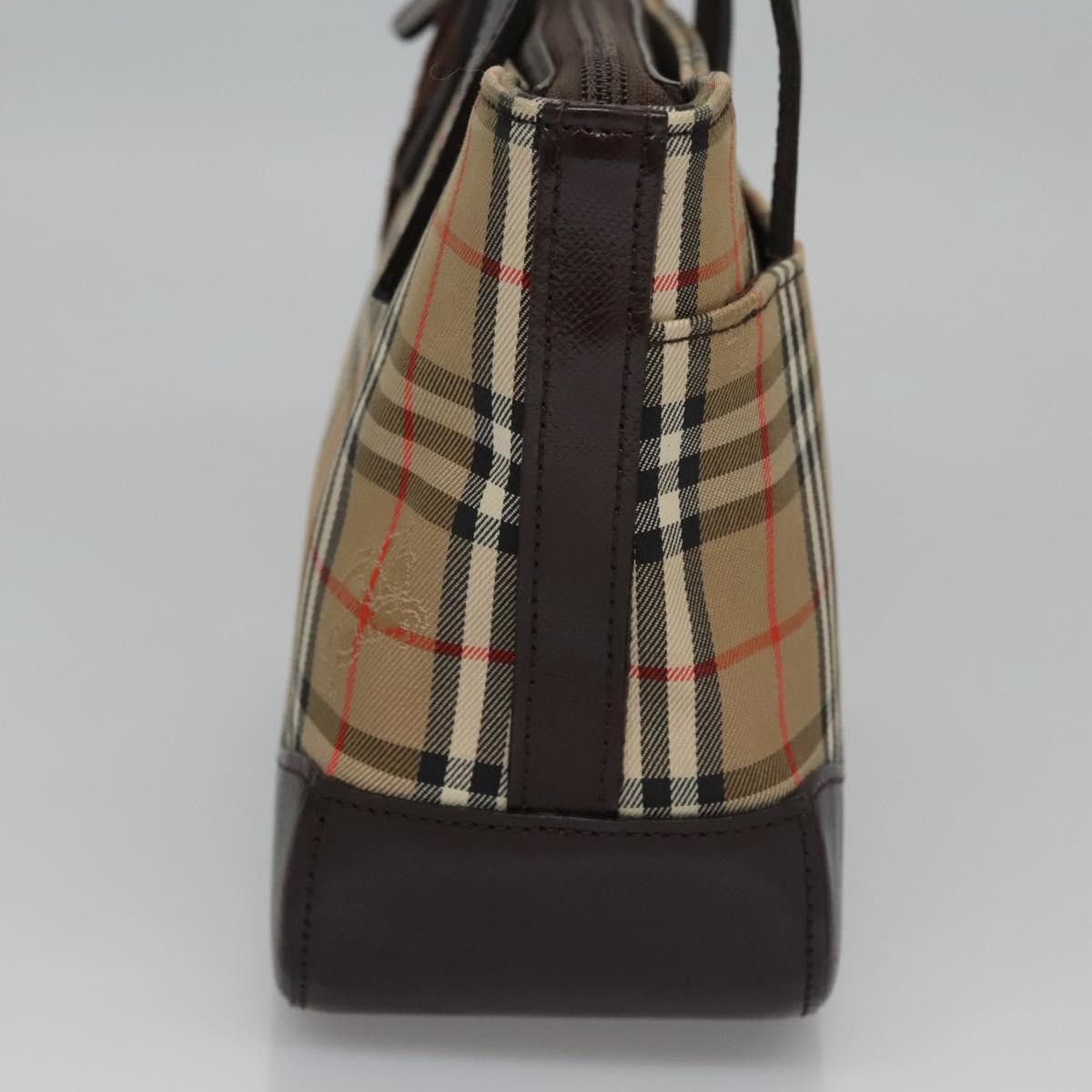 Burberry Nova Check Beige Canvas Handbag (Pre-Owned) Size ONE SIZE - 3 Thumbnail