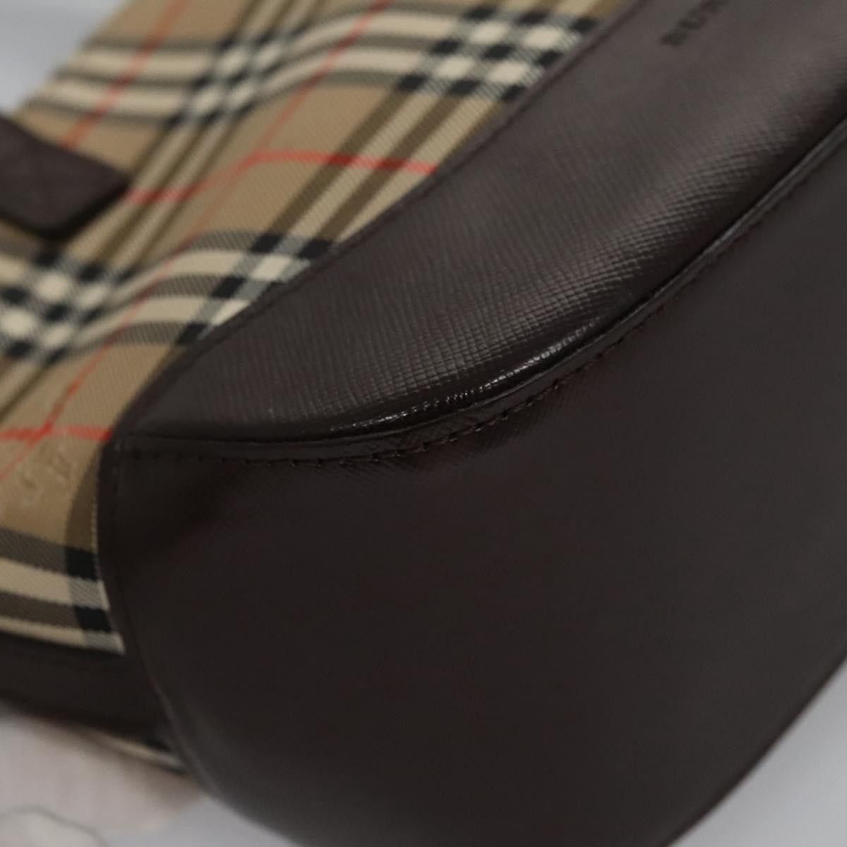 Burberry Nova Check Beige Canvas Handbag (Pre-Owned) Size ONE SIZE - 9 Thumbnail