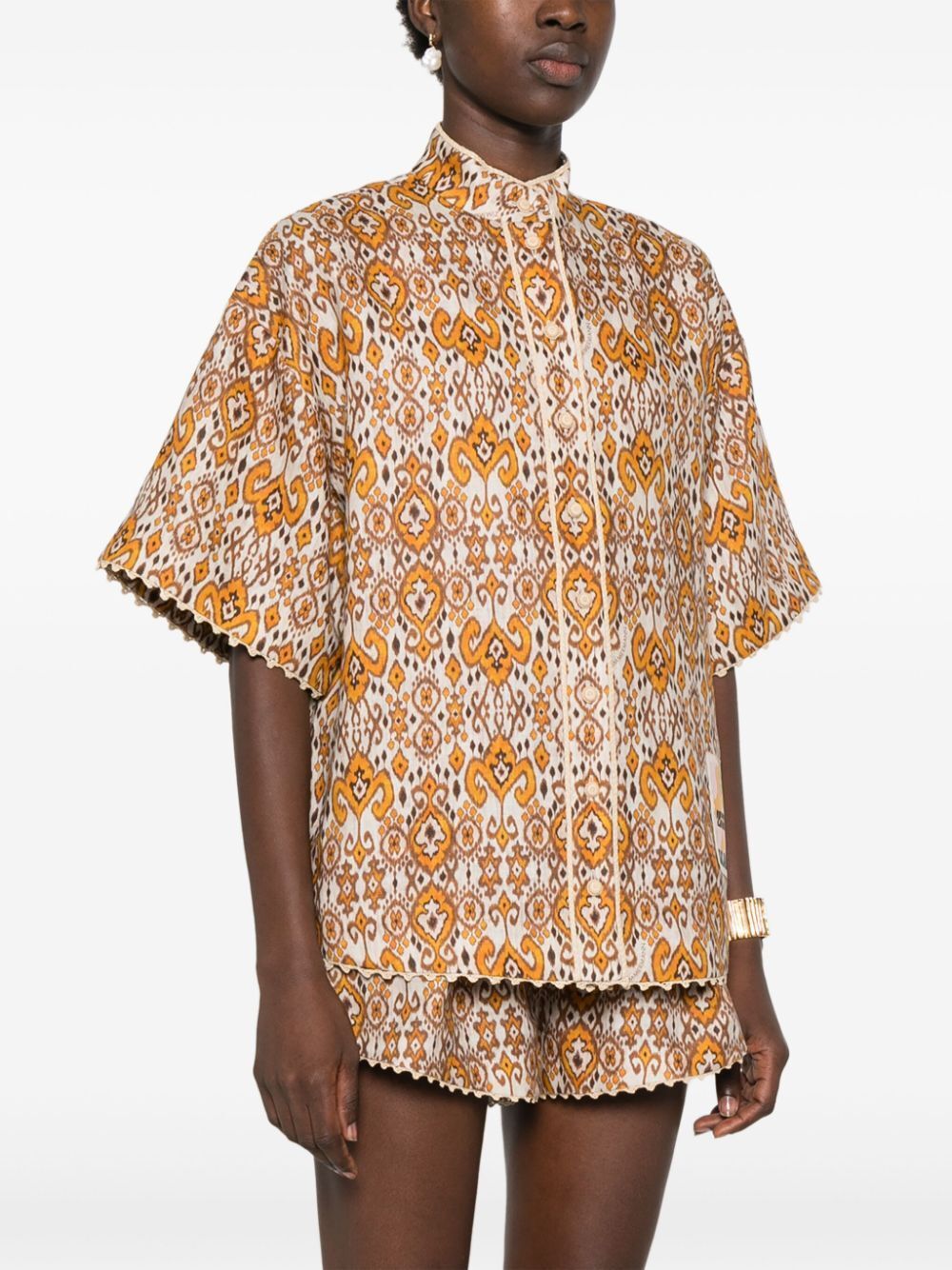Zimmermann WYLIE RELAXED SHIRT Size M / US 6-8 / IT 42-44 - 2 Thumbnail