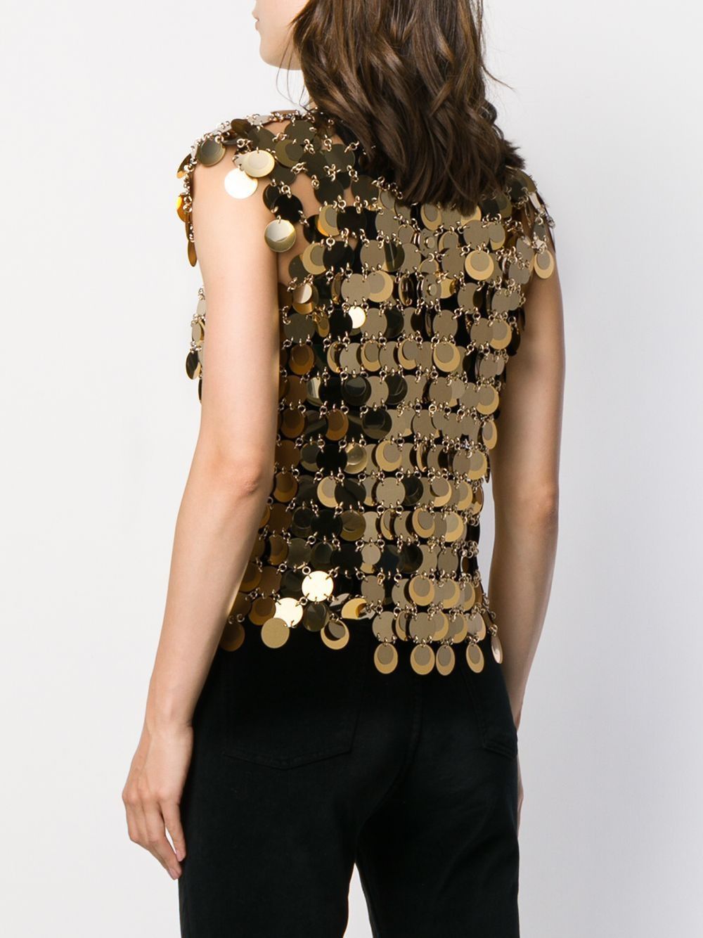 Paco Rabanne TOP SHORT SLEEVE SWEATER Size S / US 4 / IT 40 - 7 Thumbnail