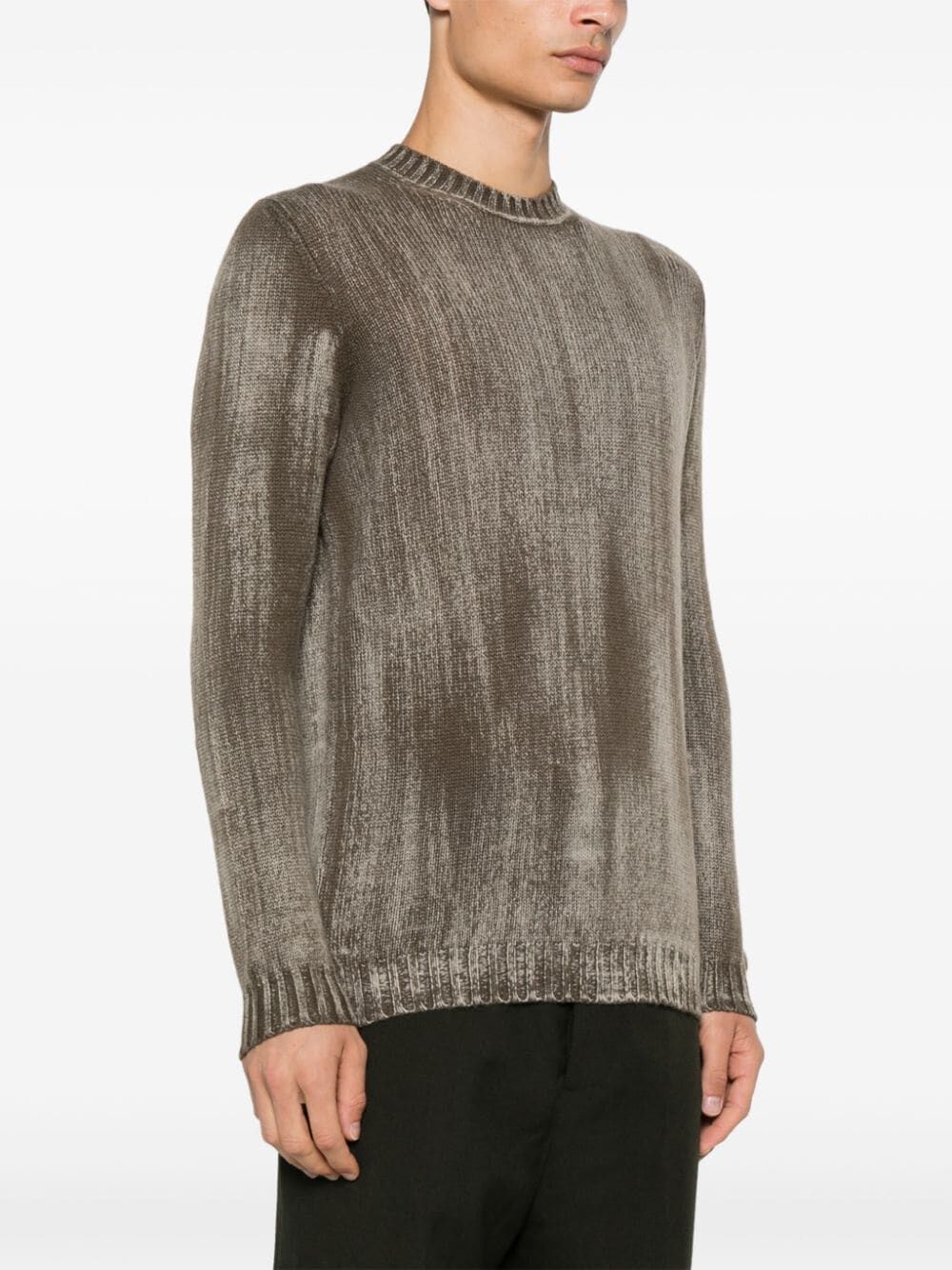 Avant Toi TONAL EFFECT ROUND NECK OFF GAUGE PULLOVER Size US M / EU 48-50 / 2 - 7 Thumbnail