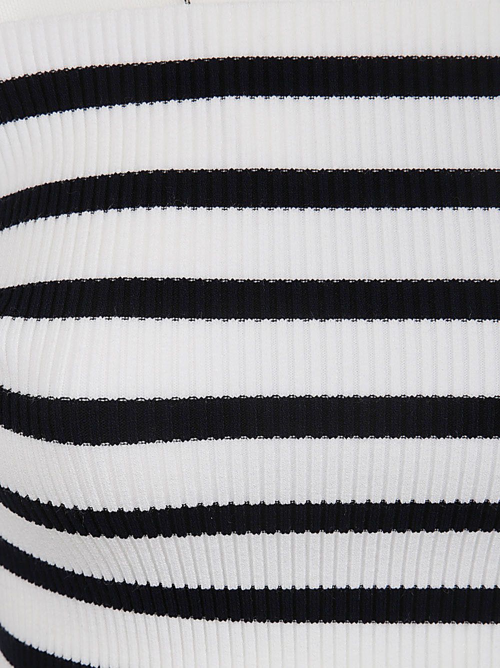 Jean Paul Gaultier RIBBED MARINIERE PULLOVER WITH TRANSPARENT WINDOW DETAIL Size S / US 4 / IT 40 - 3 Thumbnail