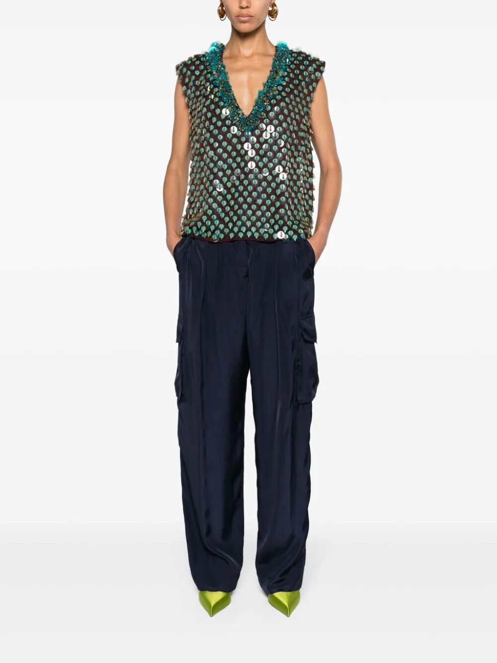 Dries Van Noten 01370 POLKAR 8374 PANTS Size 28" / US 6 / IT 42 - 6 Thumbnail