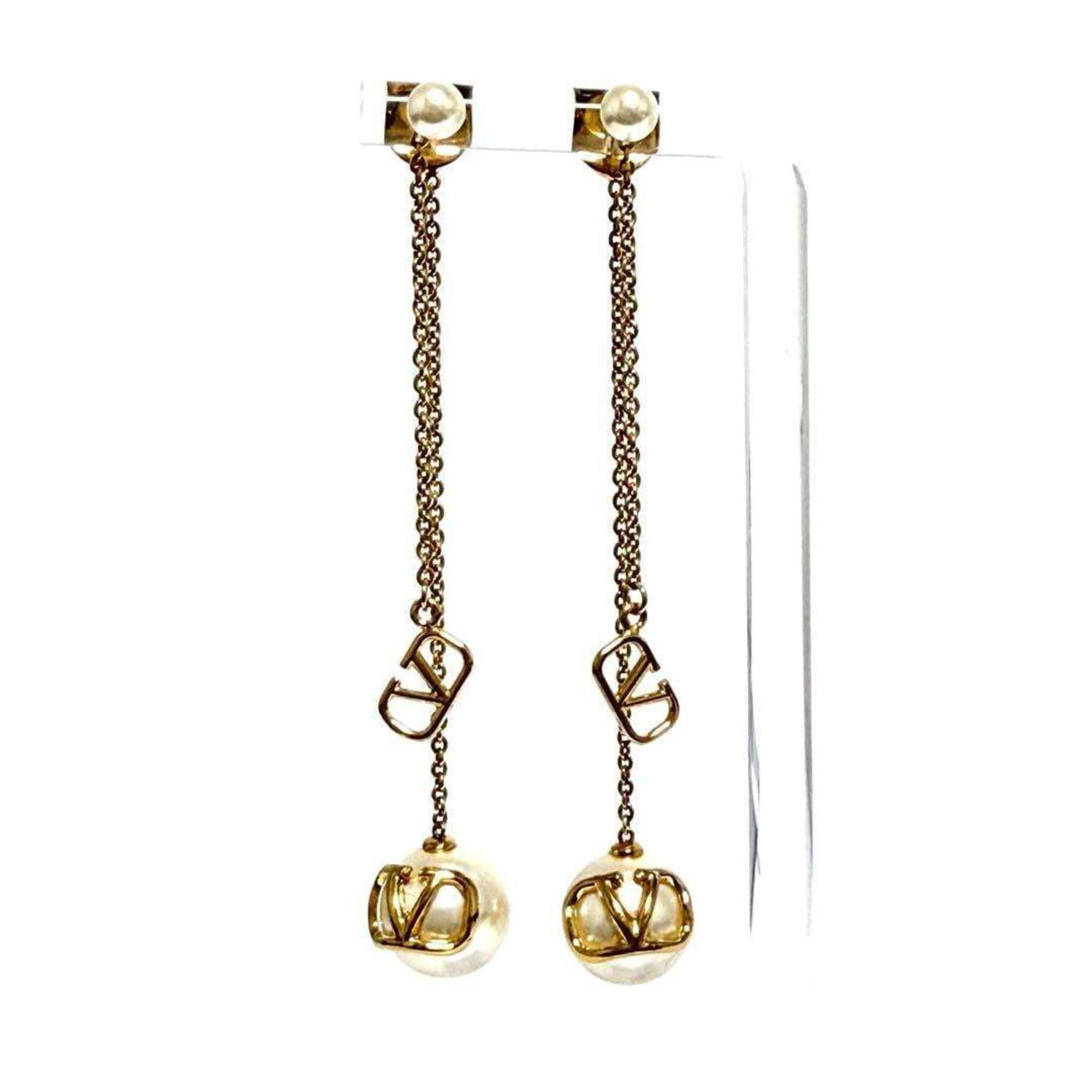 Valentino Valentino Garavani V logo earring Size ONE SIZE - 8 Thumbnail