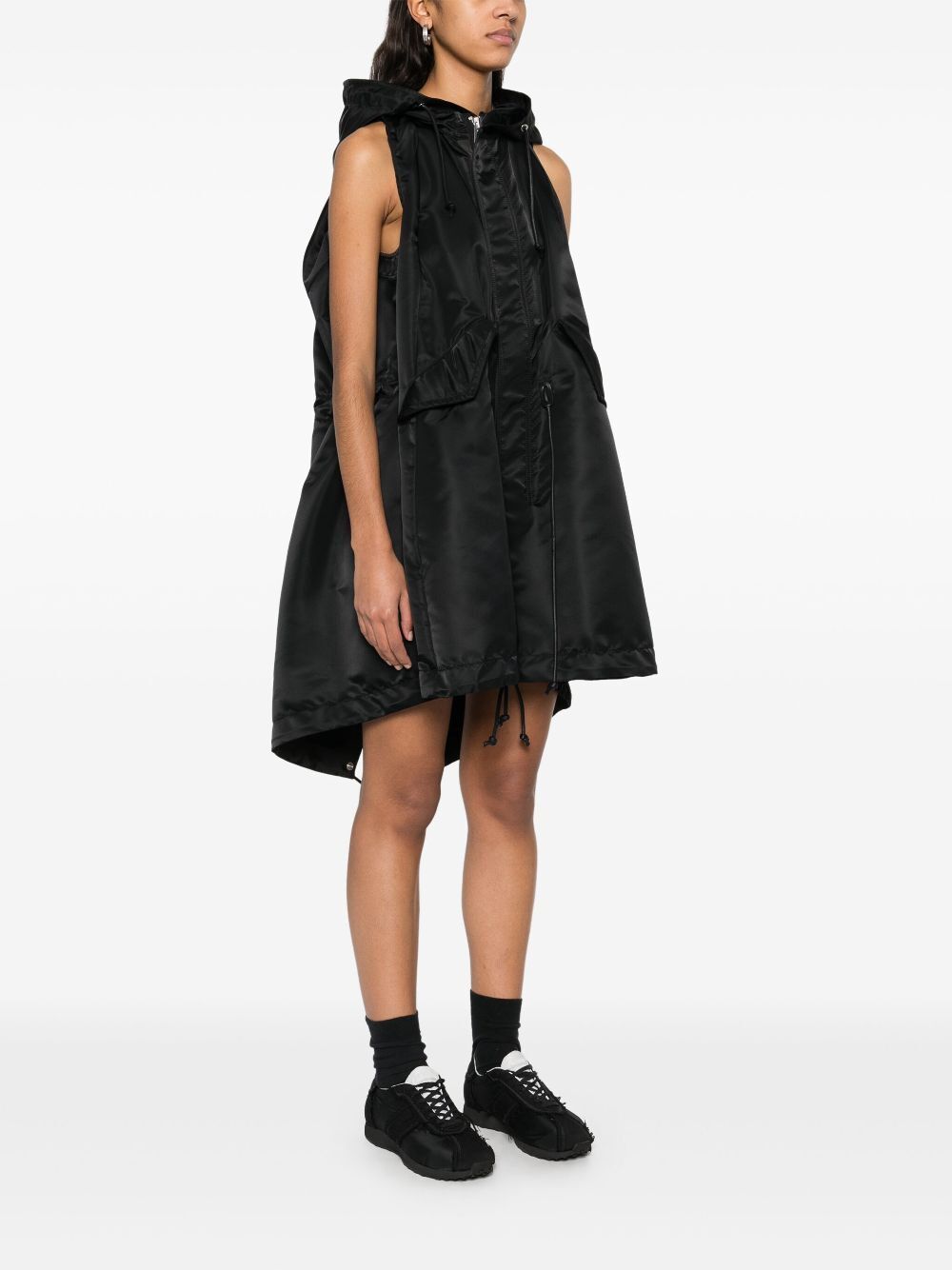 Sacai NYLON TWILL HOODIE VEST Size S / US 4 / IT 40 - 6 Thumbnail