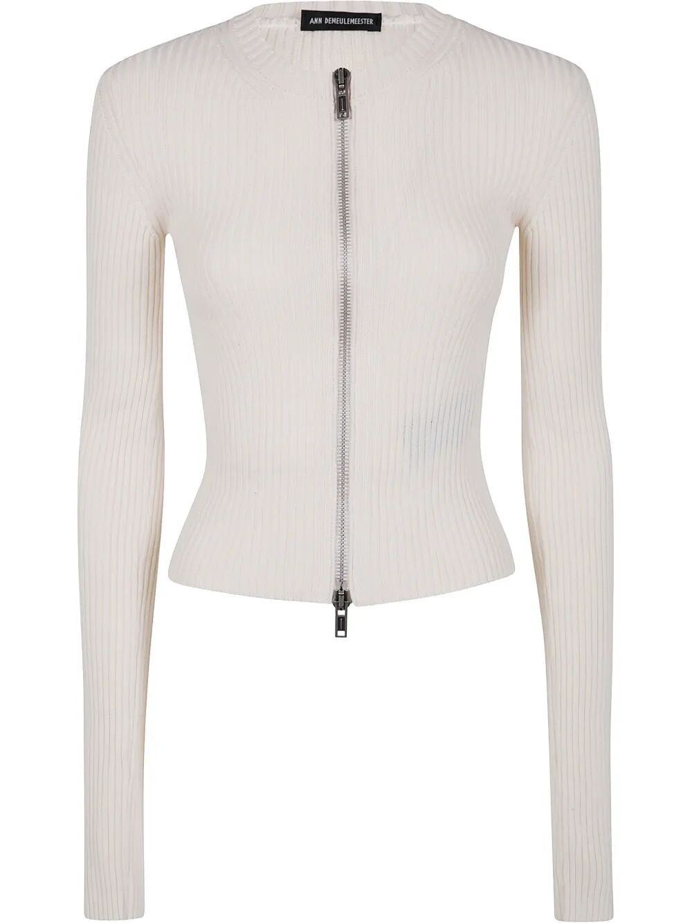 Ann Demeulemeester TERNA CROPPED ZIPPED CARDIGAN COTTON Size M / US 6-8 / IT 42-44 - 4 Thumbnail