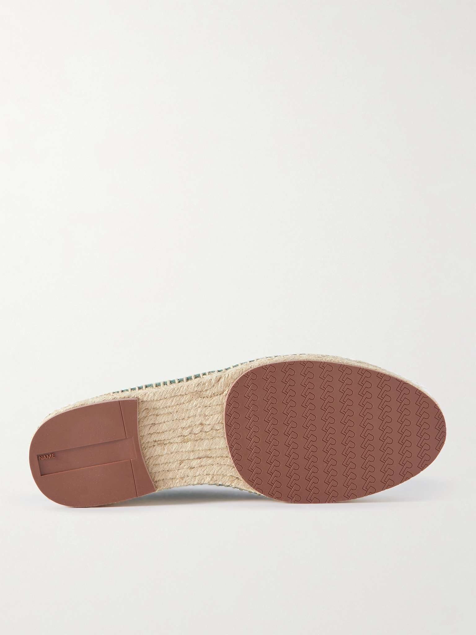 Loro Piana Seaside Walk Suede Espadrilles Green Size US 6 / EU 39 - 4 Thumbnail