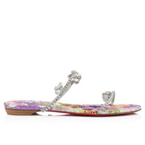 Christian Louboutin Just Queenie Floral Size US 7.5 / IT 37.5 - 2 Thumbnail