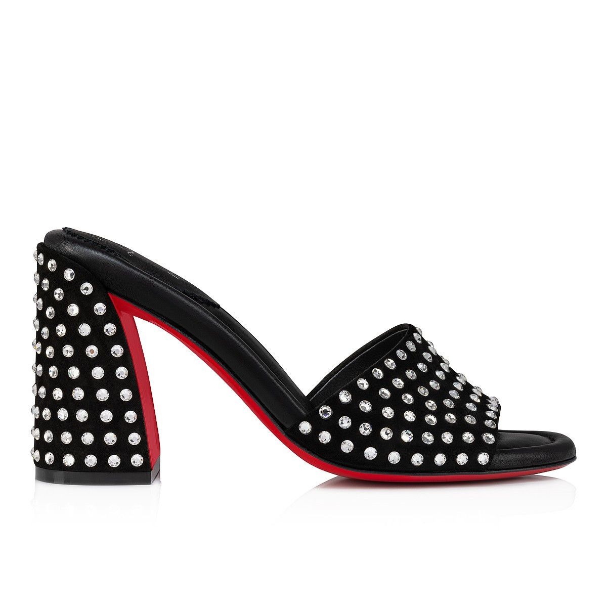Christian Louboutin Jane Mule Strass Boum 85mm Size US 8.5 / IT 38.5 - 3 Thumbnail