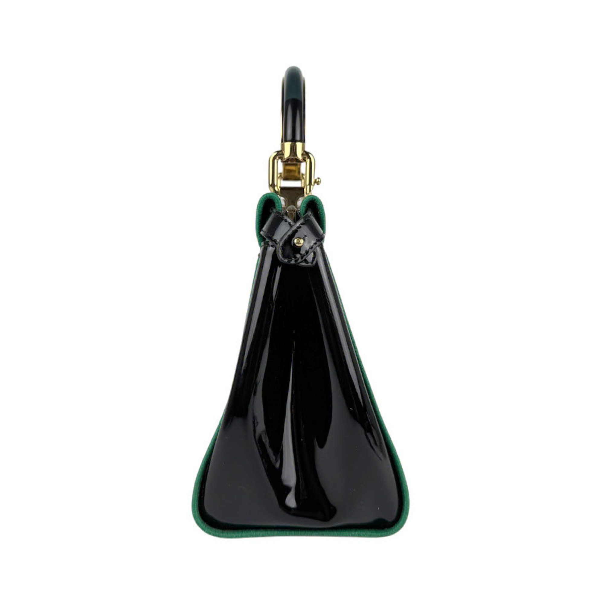Fendi FENDI Handbag Shoulder Bag Mini Peekaboo Iconic Enamel Black x Green Women's 8BN316-AA37 z3916 Size ONE SIZE - 2 Thumbnail
