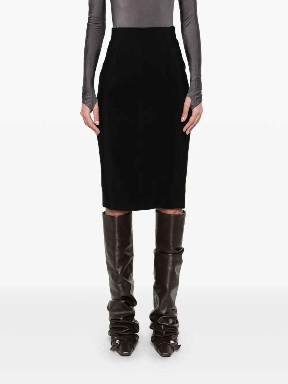 Mugler PENCIL MIDI SKIRT Size 28" / US 6 / IT 42 - 4 Thumbnail