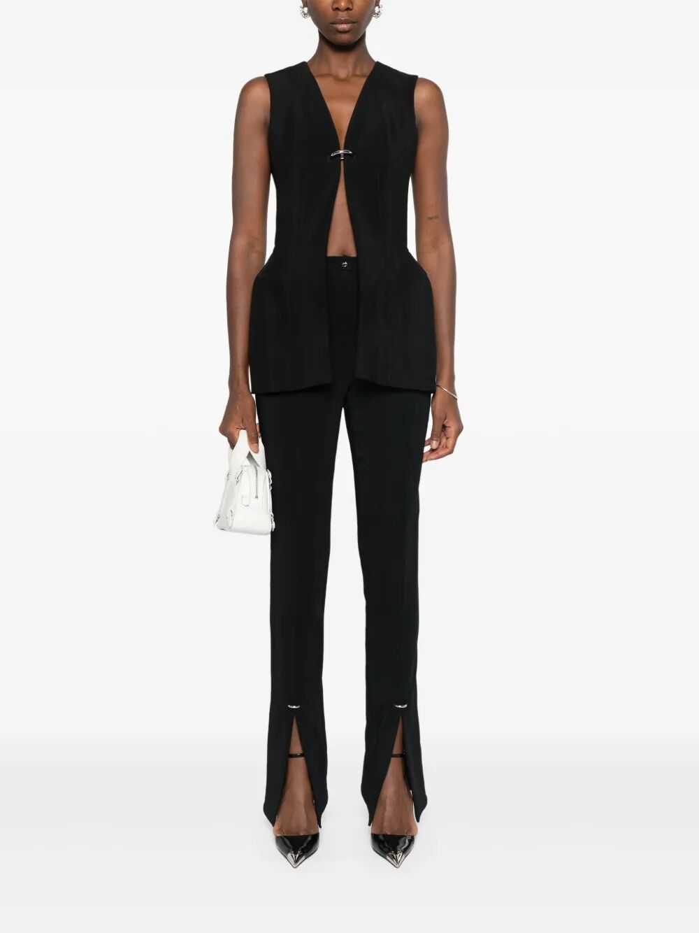 Mugler FLARED TROUSERS Size 28" / US 6 / IT 42 - 2 Thumbnail