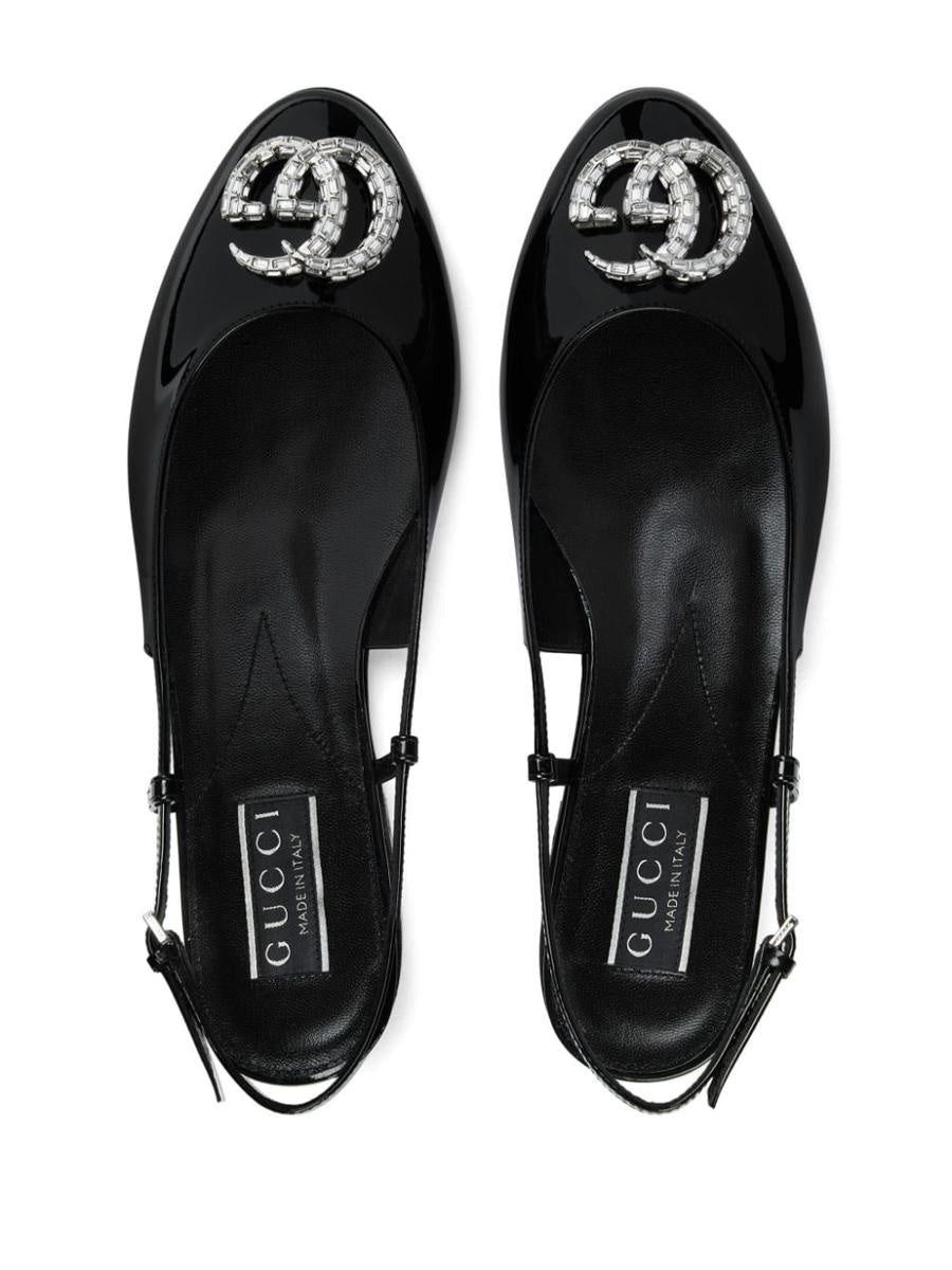 Gucci Gucci Crystal Double G Ballerina Flats SIZE 36 Size ONE SIZE - 3 Thumbnail