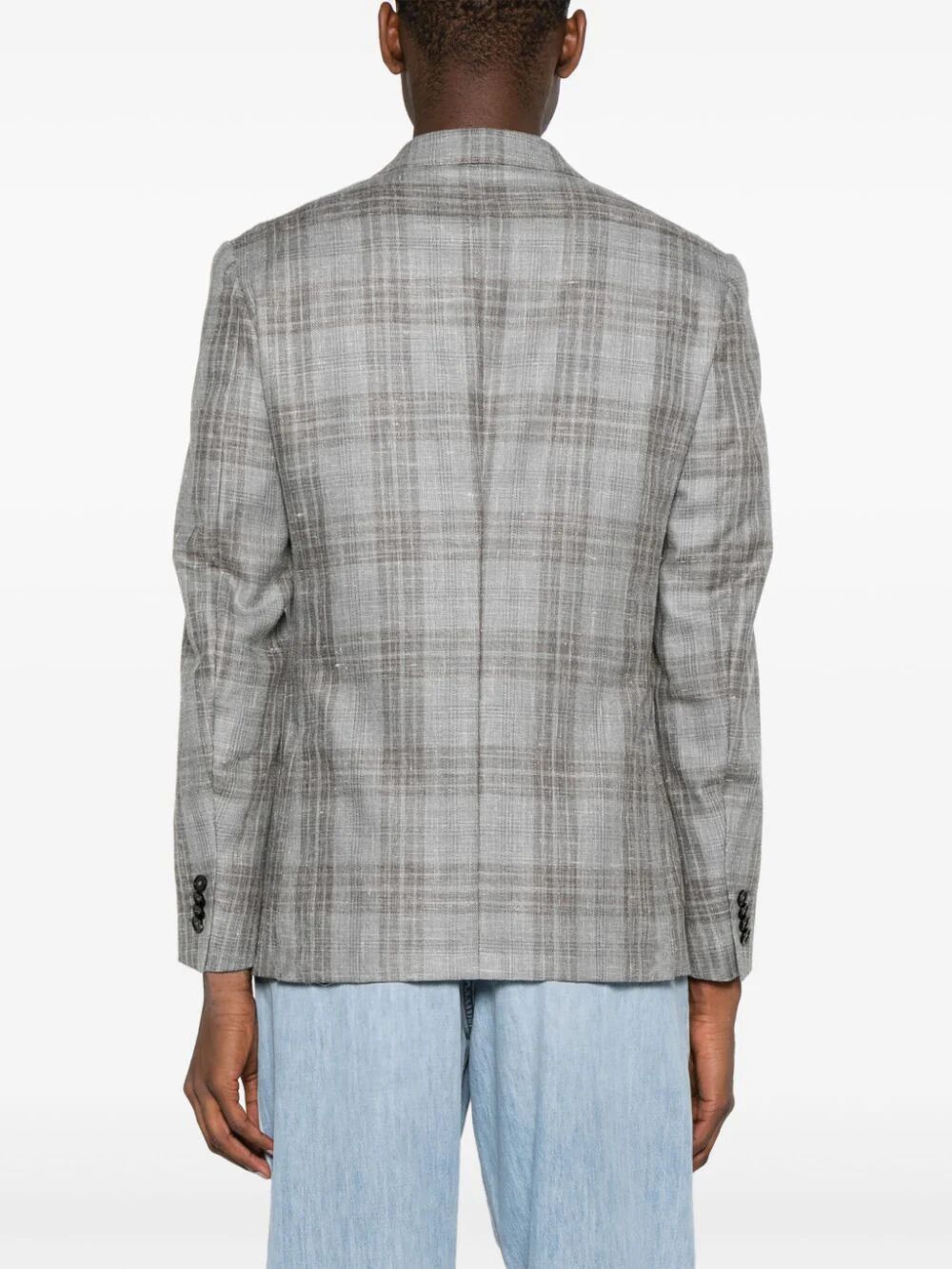 Ermenegildo Zegna WOOL AND SILK BLEND JACKET Size US L / EU 52-54 / 3 - 7 Thumbnail