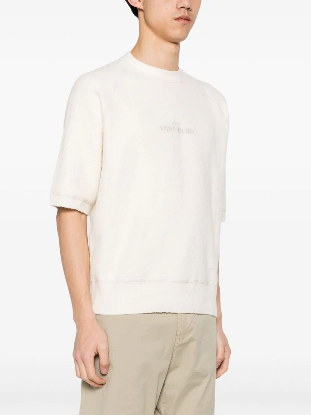 Stone Island 3/4 SLEEVES ROUND NECK SWEATER Size US XL / EU 56 / 4 - 7 Thumbnail