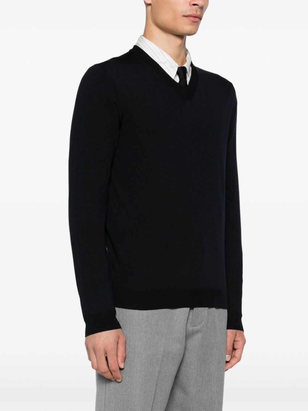 Zanone V-NECK SLIM FIT Size US XXL / EU 58 / 5 - 6 Thumbnail