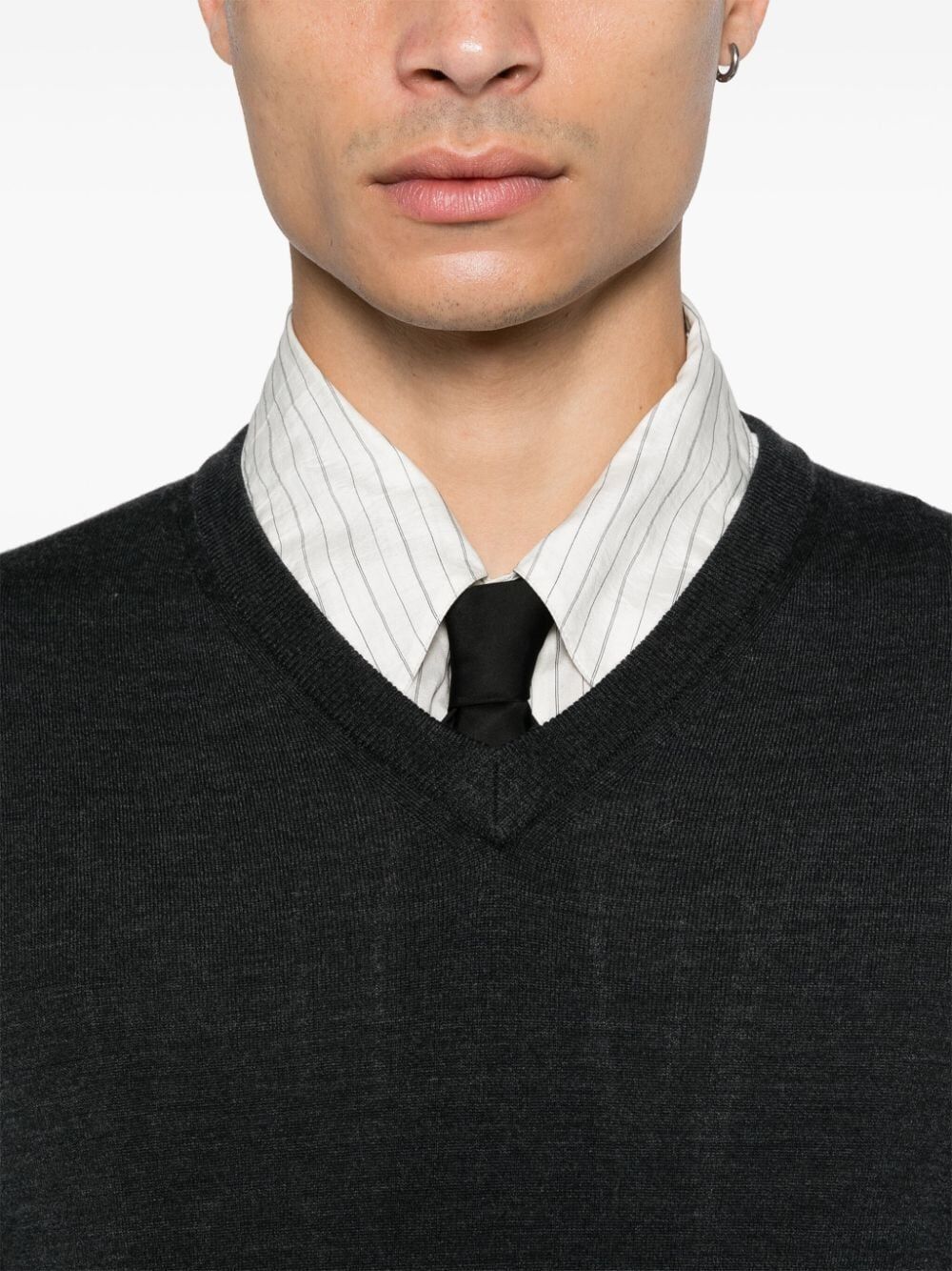 Zanone V-NECK SLIM FIT Size US L / EU 52-54 / 3 - 7 Thumbnail