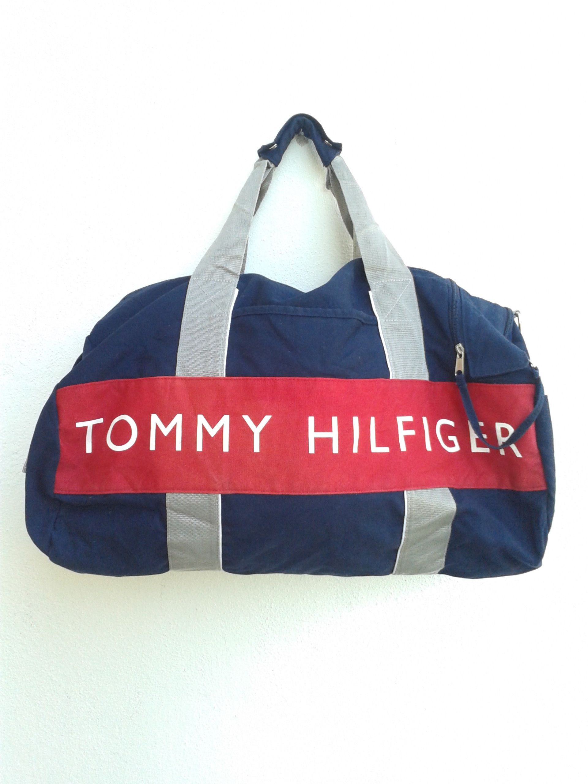 Tommy Hilfiger Tommy Hilfiger Spell Out Gym Bag Tube Tote Bag Canvas