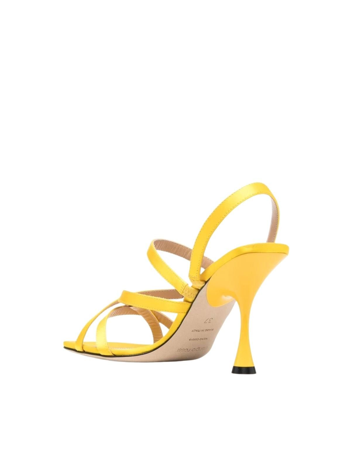 Sergio Rossi CREPE SATIN LEATHER HEELED SANDAL Size US 6.5 / IT 36.5 - 2 Thumbnail