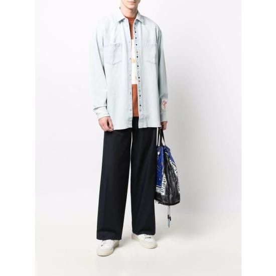 Golden Goose GOLDEN GOOSE Men Long Tops GMP00487 P000636 50100 BLUE Size US L / EU 52-54 / 3 - 5 Thumbnail