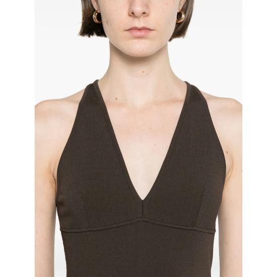 Max Mara MAX MARA Women Tops ARMIDA 163 010 BROWN Size L / US 10 / IT 46 - 5 Thumbnail