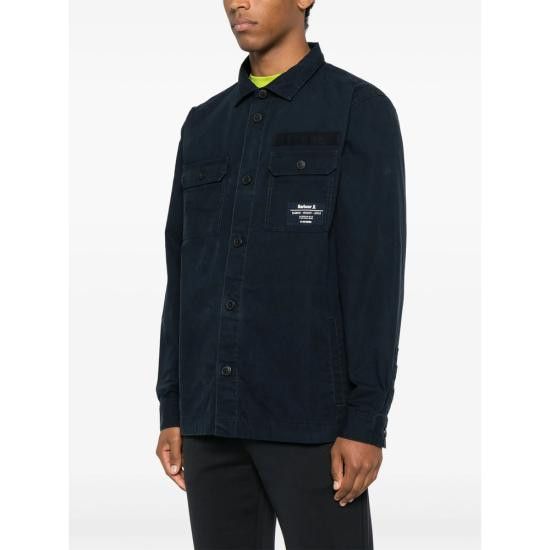 Barbour BARBOUR Men Long Tops MOS0368 NY91 BLUE Size US M / EU 48-50 / 2 - 5 Thumbnail