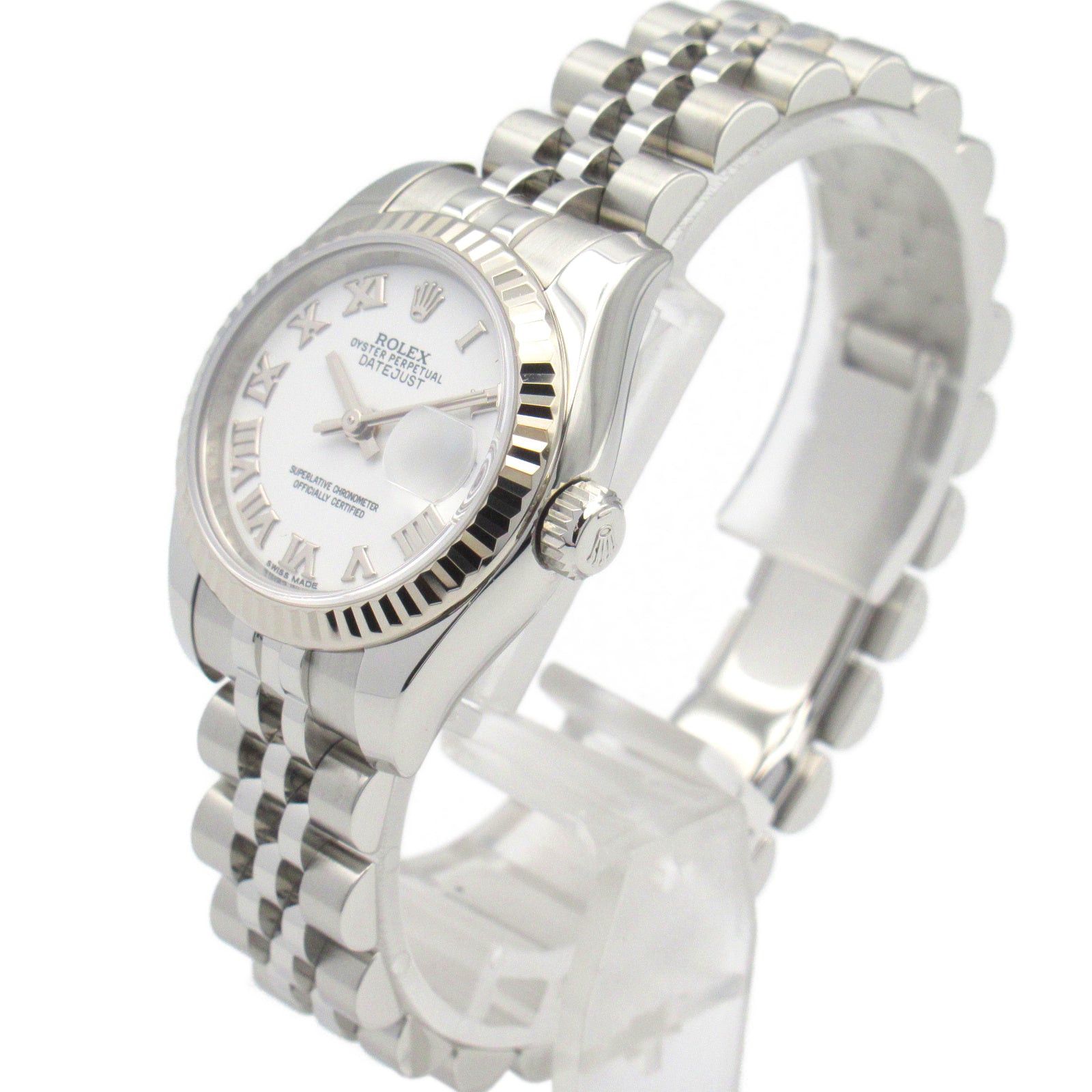 Rolex Rolex Datejust Random Number Women Watch Automatic Winding K18Wg (White Gold) Stainless Steel White Ro Size ONE SIZE - 2 Thumbnail