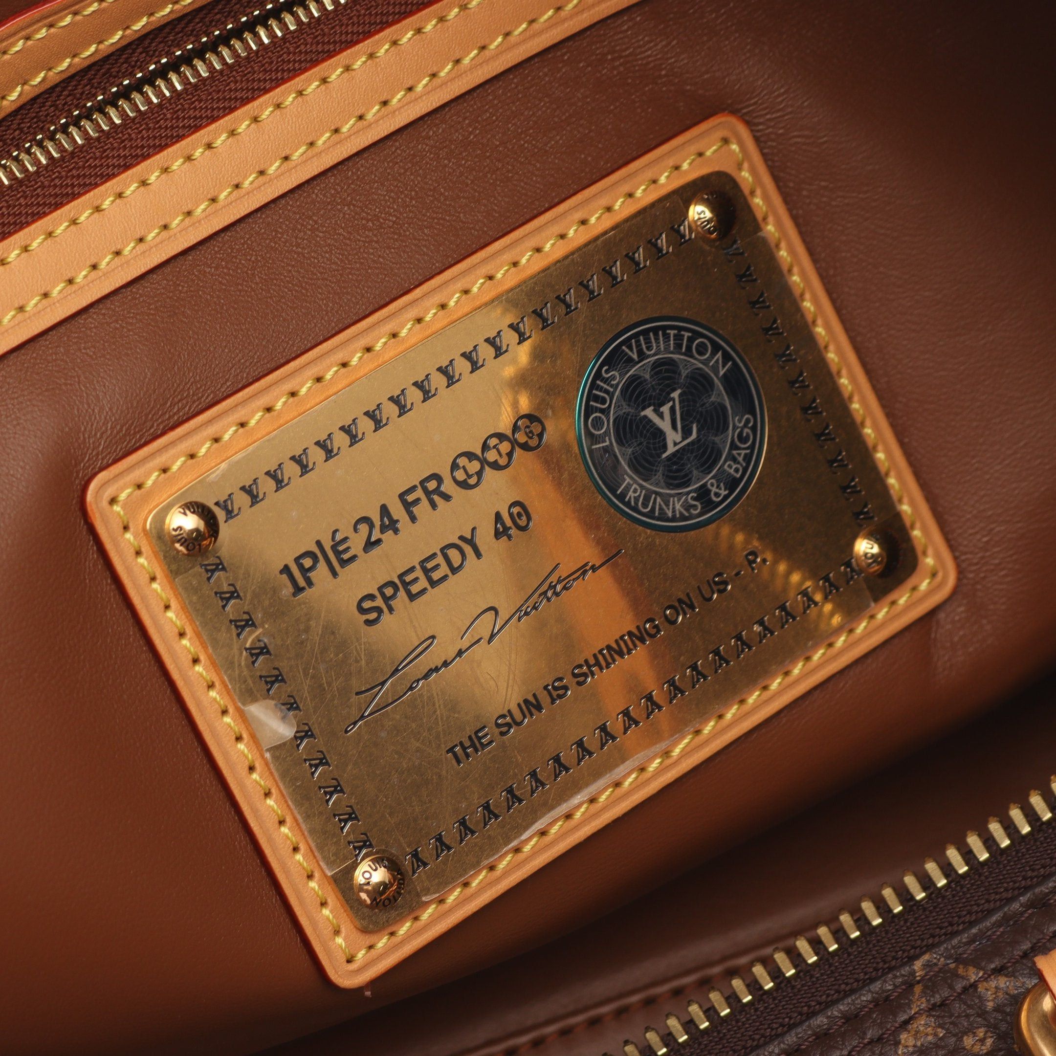 Louis Vuitton Louis Vuitton Speedy P9 40 Monogram Boston Bag Leather Brown Size ONE SIZE - 8 Thumbnail