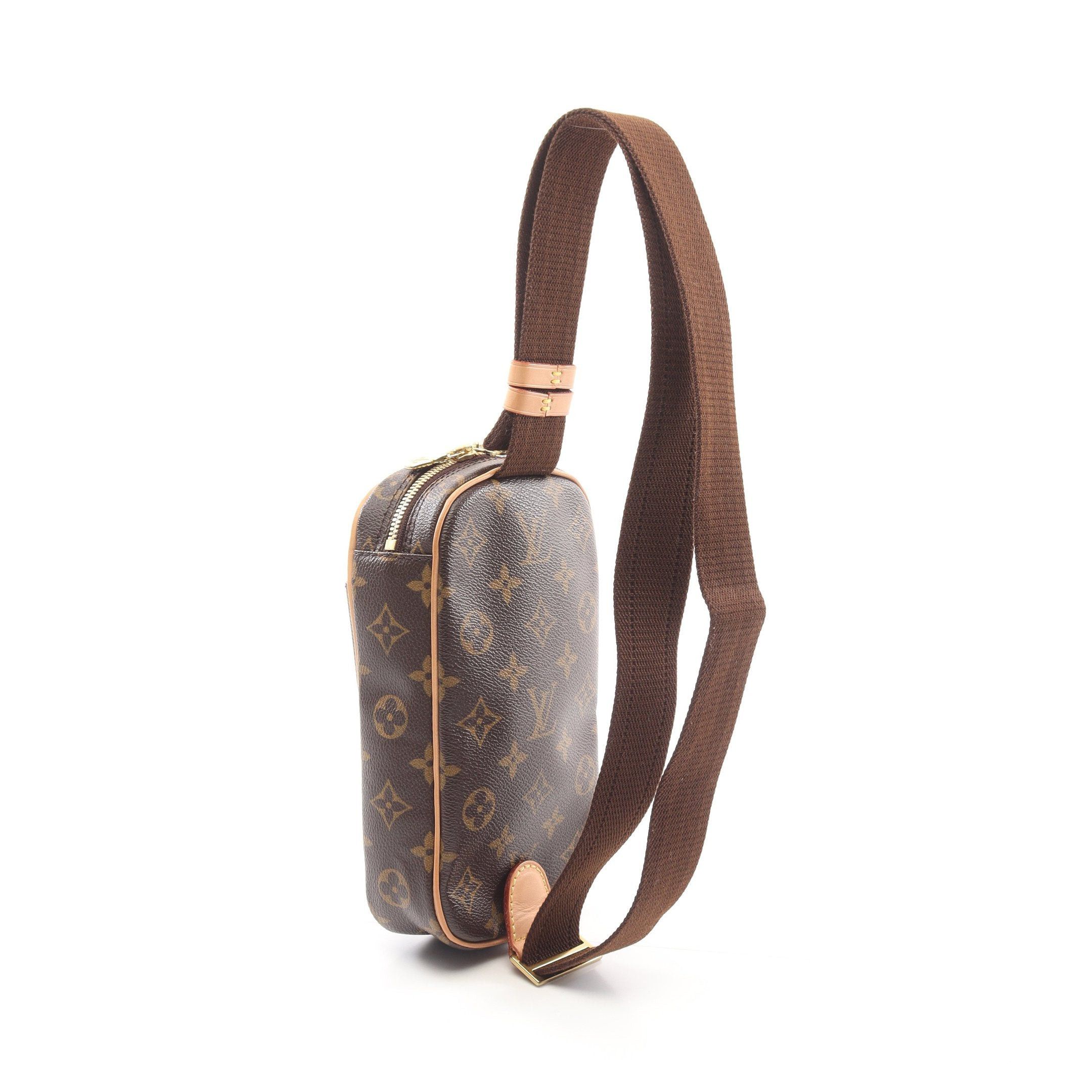 Louis Vuitton Louis Vuitton Pochette Ganju Monogram Body Bag Leather Brown Size ONE SIZE - 2 Thumbnail
