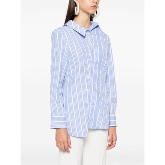 Jacquemus JACQUEMUS Women Shirts 243SH062 1691 3EV BLUE Size XS / US 0-2 / IT 36-38 - 2 Thumbnail