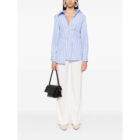 Jacquemus JACQUEMUS Women Shirts 243SH062 1691 3EV BLUE Size XS / US 0-2 / IT 36-38 - 4 Thumbnail