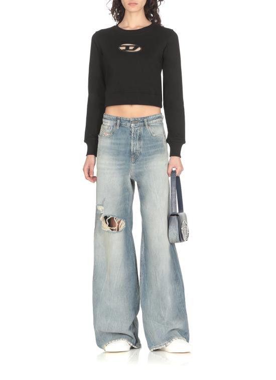 Diesel DIESEL Women Sweater A09931 0GRAC9XX Black Size S / US 4 / IT 40 - 2 Thumbnail